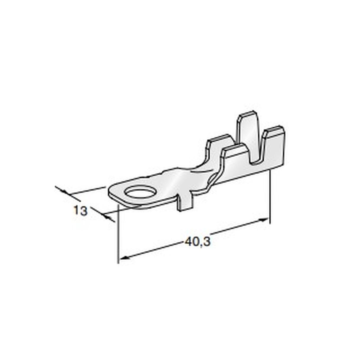 MTA - TERMINALE A OCCHIELLO SMT-B L40M6 ( Conf. da 2000 pz )