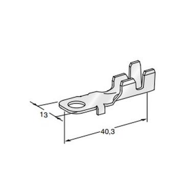 MTA - TERMINALE A OCCHIELLO SMT-B L40M6 ( Conf. da 2000 pz )