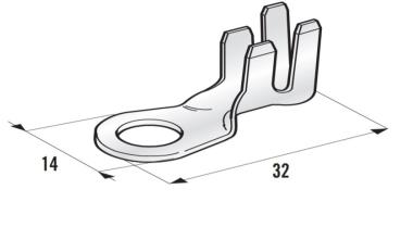 MTA - TERMINALE A OCCHIELLO GND-F L32M6 ( Conf. da 4500 pz )