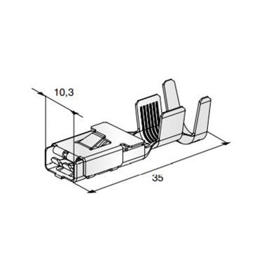 MTA - CAPICORDA DI POTENZA F800 X CAVO DA 8 A 10 MMQ ( Conf. da 1300 pz )