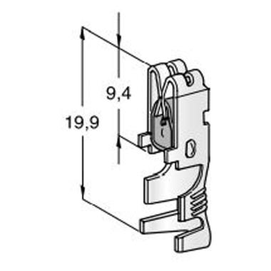 MTA - CAPICORDA UNI F630 W/CLIP ( Conf. da 5400 pz )