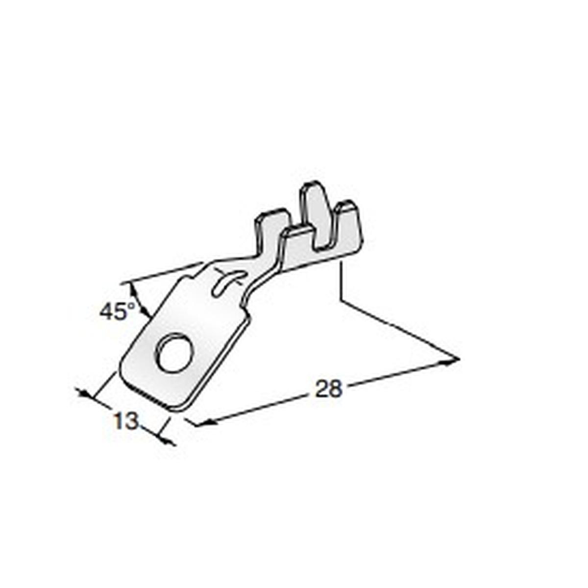 MTA - TERMINALE A OCCHIELLO GND188 G45M5 ( Conf. da 3600 pz )