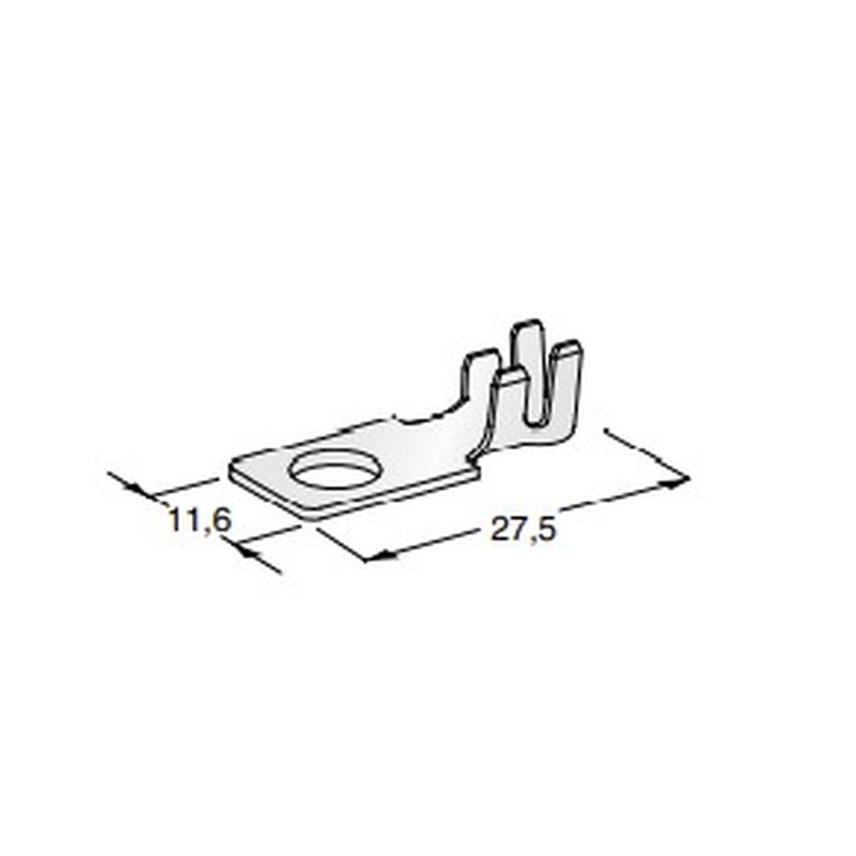 MTA - TERMINALE A OCCHIELLO MIDI L27M5 ( Conf. da 2000 pz )