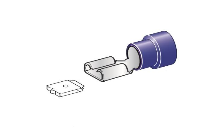 MTA - CAPICORDA PREISOLATO F280 BLU ( Conf. da 100 pz )