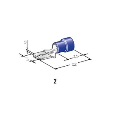 MTA - CAPICORDA PREISOLATO M470 BLU ( Conf. da 100 pz )