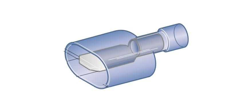 MTA - CAPICORDA PREISOLATO M630 BLU ( Conf. da 50 pz )