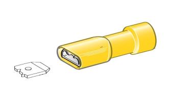 MTA - CAPICORDA PREISOLATO F630 GIALLO ( Conf. da 50 pz )