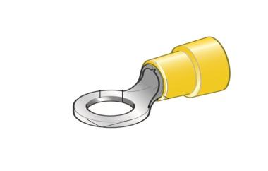 MTA - CAPICORDA PREIS. A OCCHIELLO M10 GIALLO ( Conf. da 50 pz )