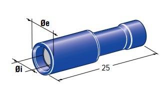 MTA - INSULATED CYL.CAPICORDA FD4 BLU ( Conf. da 100 pz )