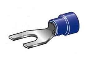 MTA - INSULATED FORK CAPICORDA D6 BLU ( Conf. da 100 pz )