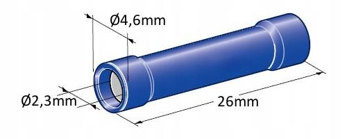 MTA - INSULATED BUTT CAPICORDA D2,3 BLU ( Conf. da 100 pz )