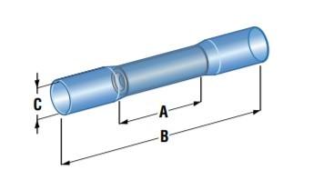 MTA - INSULATED BUTT CAPICORDA WP D4,9 BLU ( Conf. da 100 pz )