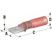 MTA - CAPICORDA PREISOLATO WP M630 ROSSO ( Conf. da 100 pz )