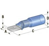 MTA - CAPICORDA PREISOLATO WP M630 BLU ( Conf. da 100 pz )