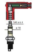 MTA - ATTACCO CANDELA CON SOPP. DISTURBI WP 5K OHM ( Conf. da 500 pz )
