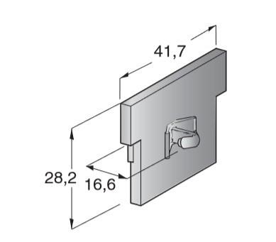 MTA - PIASTRINA DI FISSAGGIO ( Conf. da 1000 pz )