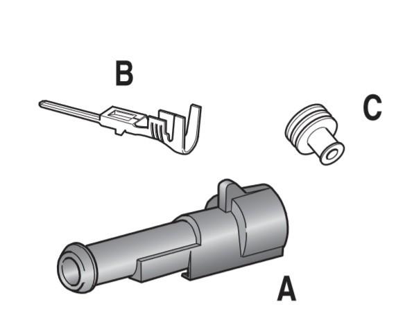 MTA - KIT CONNETTORE S-SEAL 150 1 VIE ( Conf. da 1 pz )