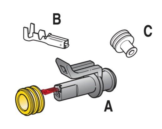 MTA - KIT CONNETTORE S-SEAL 150 1 VIE ( Conf. da 1 pz )