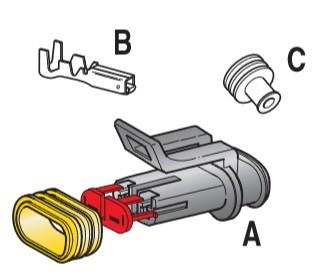 MTA - KIT CONNETTORE S-SEAL 150 2 VIE ( Conf. da 1 pz )