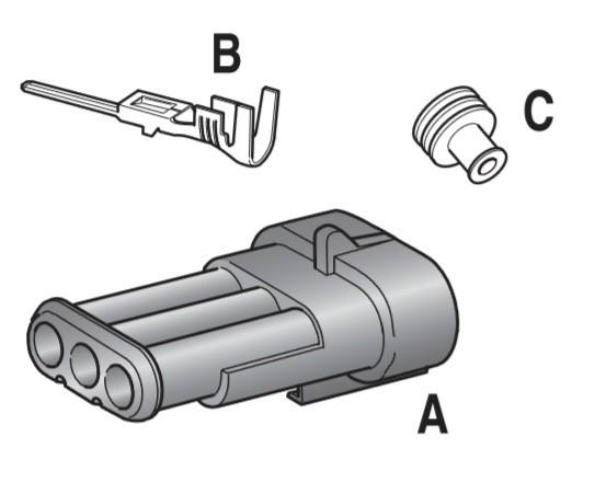 MTA - KIT CONNETTORE S-SEAL 150 3 VIE ( Conf. da 1 pz )