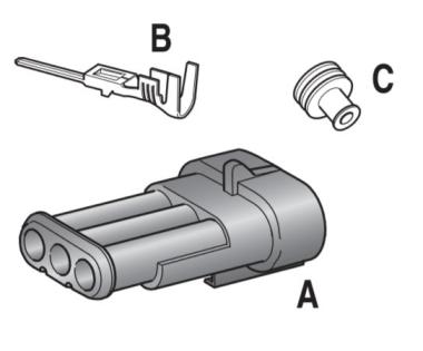 MTA - KIT CONNETTORE S-SEAL 150 3 VIE ( Conf. da 1 pz )