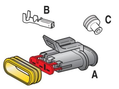 MTA - KIT CONNETTORE S-SEAL 150 3 VIE ( Conf. da 1 pz )