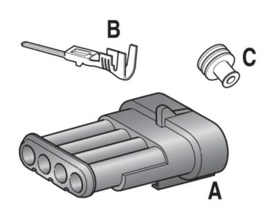 MTA - KIT CONNETTORE S-SEAL 150 4 VIE ( Conf.da 1 pz)