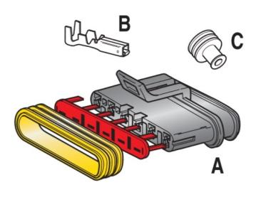 MTA - KIT CONNETTORE S-SEAL 150 6 VIE ( Conf. da 1 pz )