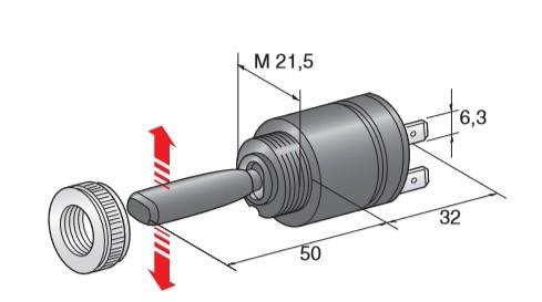 SWITCH TRACTOR LIGHT ( Conf. 1 Pz )