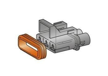 MTA - CONNETTORE SEAL FH 280 BLACK 3 VIE ( Conf. da 5 pz )
