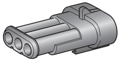 MTA - CONNETTORE S-SEAL MH 150 BLACK 3WA ( Conf. da 10 pz )
