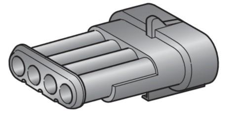MTA - CONNETTORE S-SEAL MH 150 BLACK 4WA ( Conf. da 10 pz )