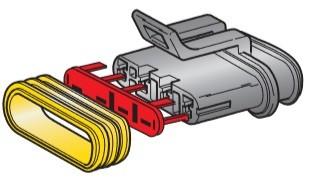 MTA - CONNETTORE S-SEAL FH 150 BLACK 4 VIE ( Conf. da 10 pz )