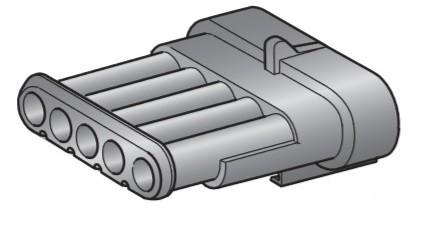 MTA - CONNETTORE S-SEAL MH 150 BLACK 5WA ( Conf. da 10 pz )