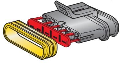 MTA - CONNETTORE S-SEAL FH 150 BLACK 5 VIE ( Conf. da 10 pz )