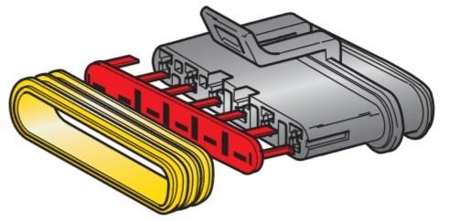 MTA - CONNETTORE S-SEAL FH 150 BLACK 6 VIE ( Conf. da 10 pz )
