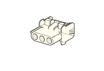 MTA - CONNETTORE MATE-N-LOCK BIANCO 3 VIE ( Conf. da 10 pz )