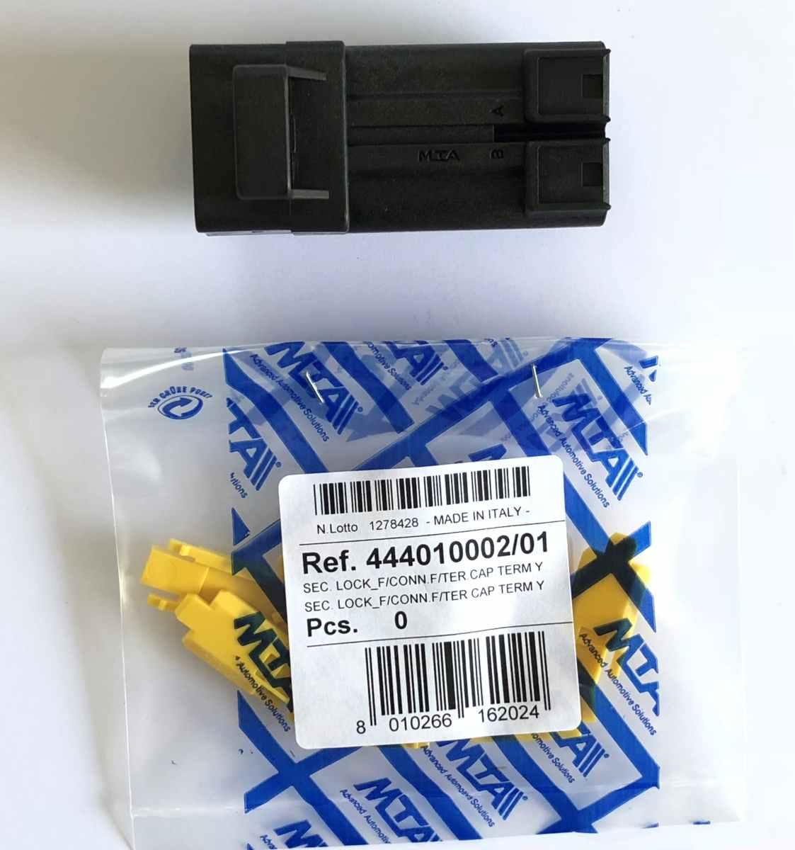 MTA - CONNETTORE PWR MH BLACK 2 VIE ( Conf. da 10 pz )