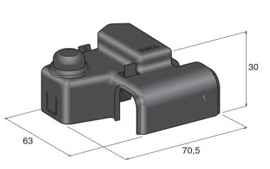 MTA - COPERCHIO  PER MORSETTO BATTERIA- BLACK ( Conf. da 500 pz )