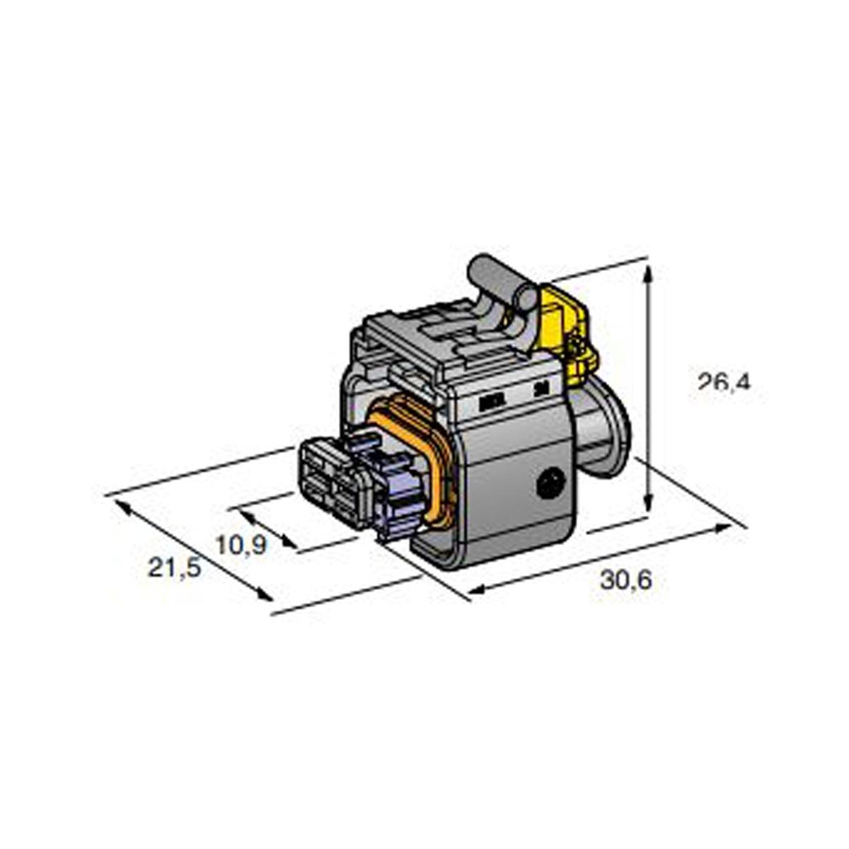 MTA - CONNETTORE C280 WP FH VIOLET 2 VIE ( Conf. da 2500 pz )