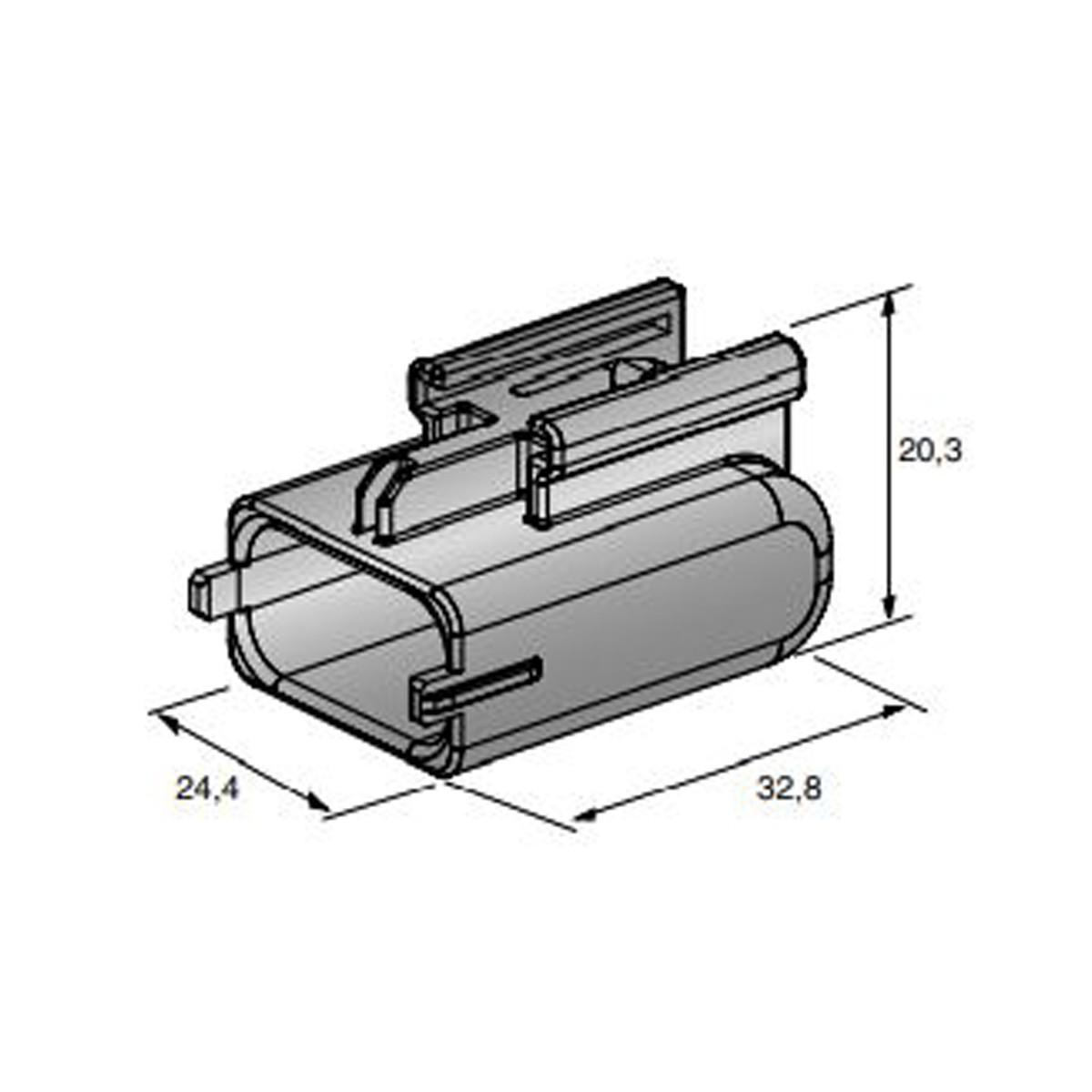 MTA - CAPPUCCIO PER CONNETTORE C280 3 VIE ( Conf. da 2800 pz )