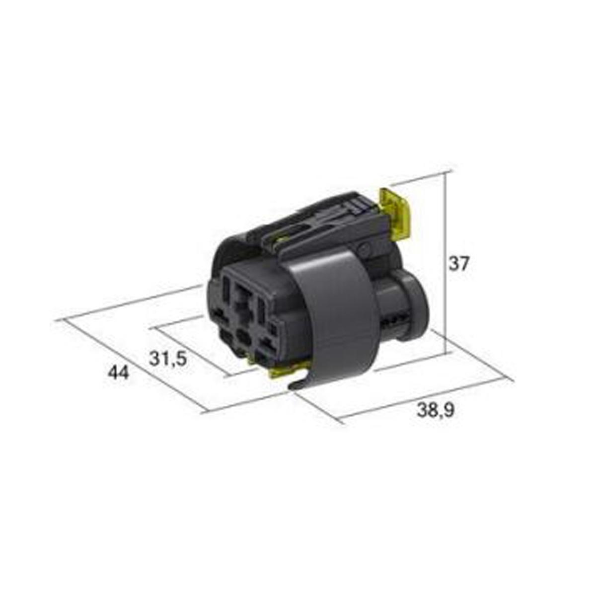 MTA - CONNETTORE F630 WP FH 4 VIE ( Conf. da 500 pz )