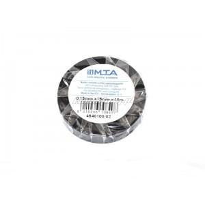 MTA - NASTRO ISOL. IN PVC 10mX15 MMX0,15 MM BLACK ( Conf. da 10 pz )