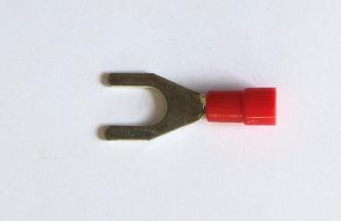TERMINALE A FORCELLA 6 MM CAVO 0,5-1,5 ( conf 100 pz)