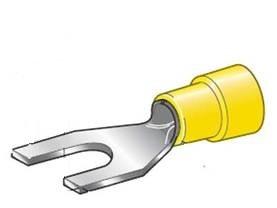Terminale a forcella 4,3 mm con termoretraibile