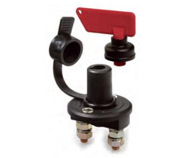 STACCABATTERIA CON CHIAVE ESTRAIBILE E CAPPUCCIO IN GOMMA (Conf. da 1 pz)