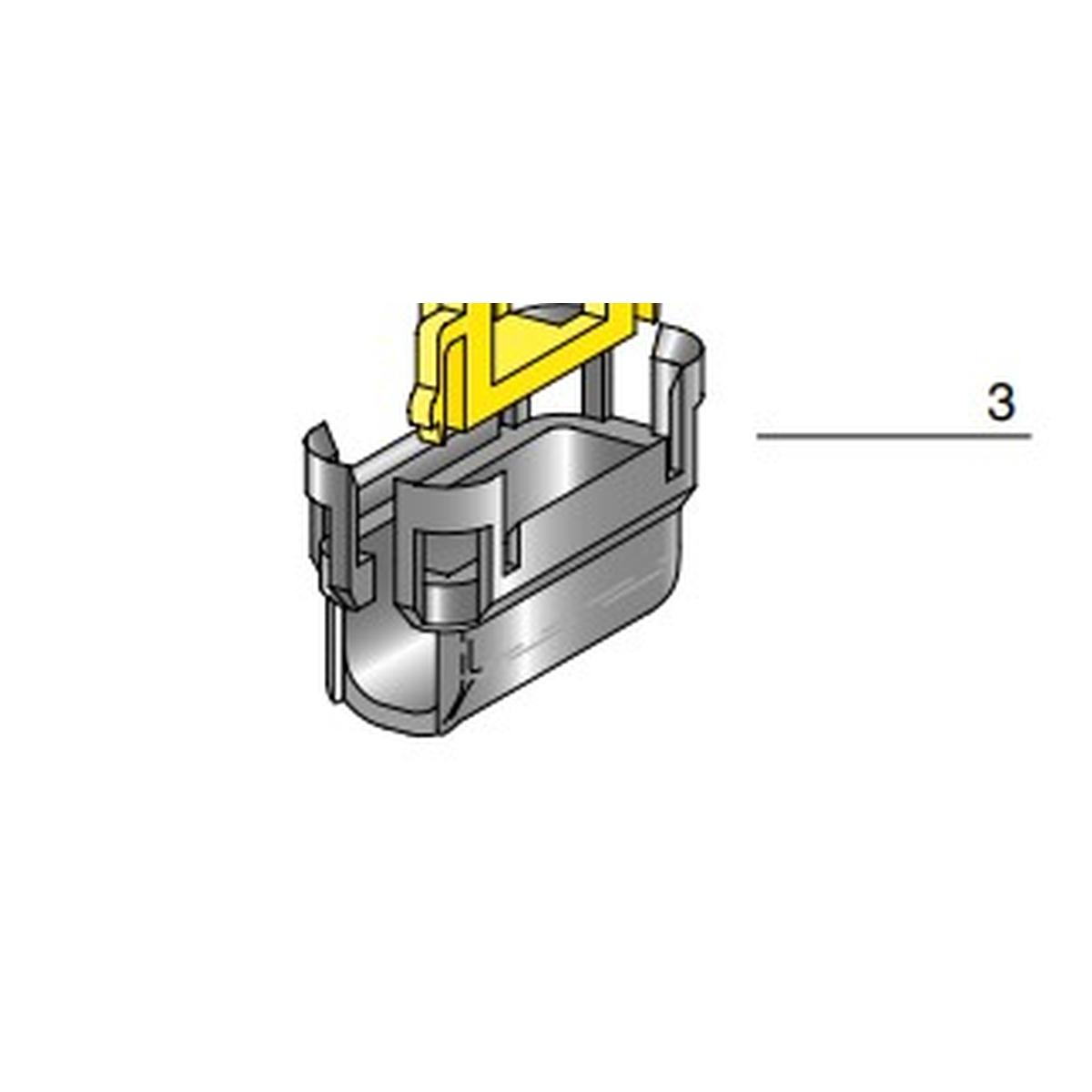 MTA - PARTE INFERIORE COPERCHIO  PORTAFUSIBILE MAXIVAL SP ( Conf. da 1500 pz )