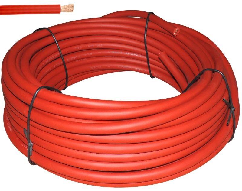 CAVO EXTRAFLESSIBILE ROSSO MATASSE DA 25 MT. - 35 MMQ. ( prezzo al mt )