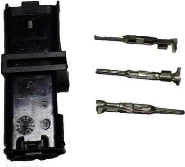 CONNETTORE SICMA 1,5 PORTA MASCHIO CON TERMINALI 2 VIE (Conf. da 1 pz)