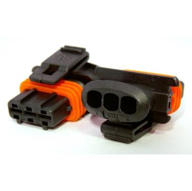 CONNETTORE BOSCH BDK 2,8 S/CORAZZA  PORTA FEM. CON TERMINALI 3 VIE (Conf. da 1 pz)